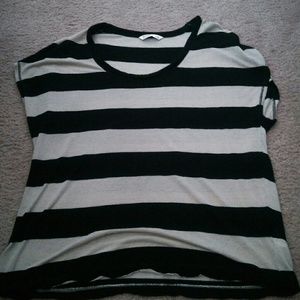 Black and little tan top